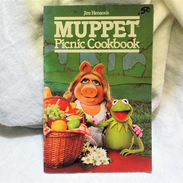 Vintage 80s Muppet Picnic Cookbook Cook Book Booklet Hallmark