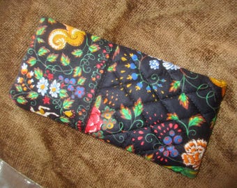 Vintage 90s Vera Bradley Tavern On The Green Eyeglasses Case Unicorn