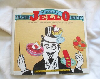 Vintage 70s Amazing Magical Jello Desserts Recipe Cookbook 96 pgs HB