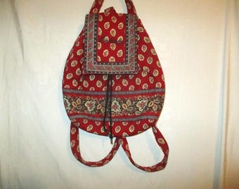 Vera Bradley Backpack with Drawstring and Flap Closure Vera Bradley Drawstring / Magnetic Flap Backpack Bohemian  main image 3