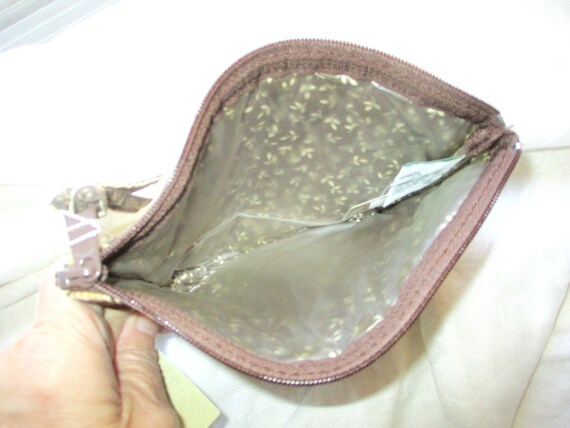 Vintage 90s Vera Bradley Java Beige Small Cosmeti… - image 3