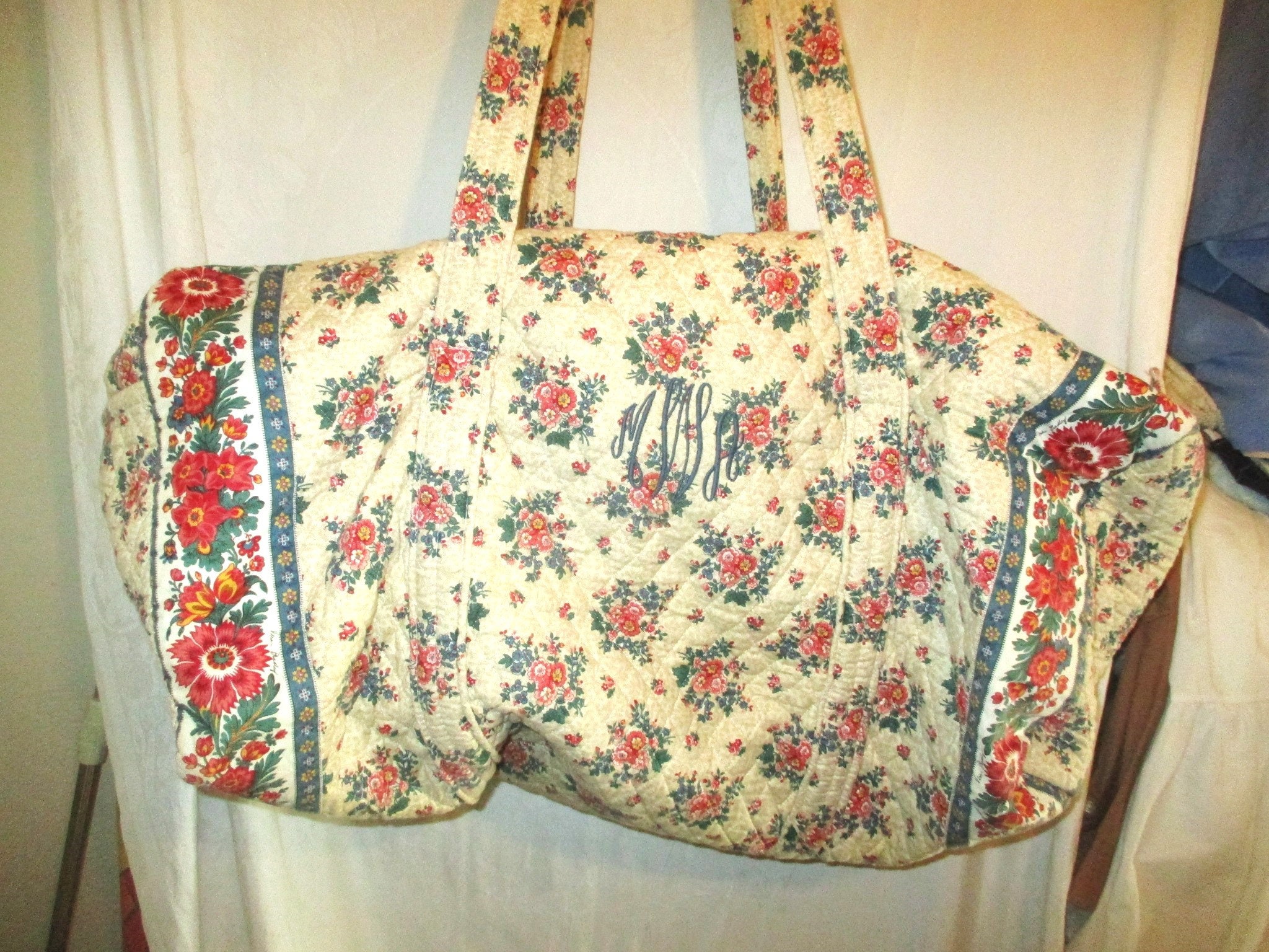 Vera Bradley カップケーキ柄大型ボストンバッグ Vera Bradley カップケーキ柄大型ボストンバッグ（Vintage 90s