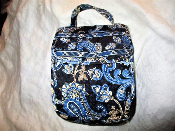 Buy Vintage Vera Bradley Windsor Navy Paisley Lunch Tote Sack