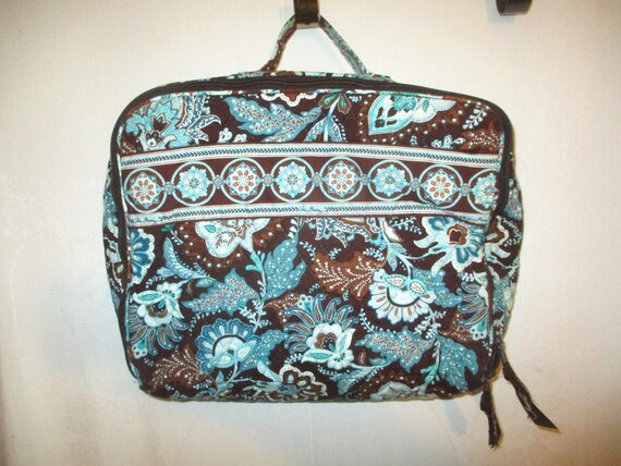 Vintage 90s Vera Bradley Java Blue Briefcase Document  display picture 1
