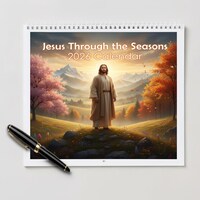Jesus - Christian Desktop Calendar 2026 - Etsy