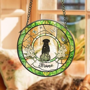 Personalized Dog Lover Gift, Custom Dog Breed Suncatcher, Gifts For Pet Lover, Cute Dog Suncatcher, Dog Memorial Gift, Christmas Gift