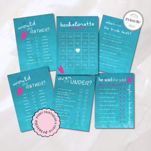 Bach Island Bachelorette Party Challenges Template | Customizable Island Themed Love Bachelorette Party Game Set Villa Game Challenges L1