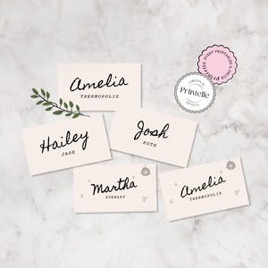 Hand Drawn Bachelorette Place Cards: Champagne Illustration (Digital Download)