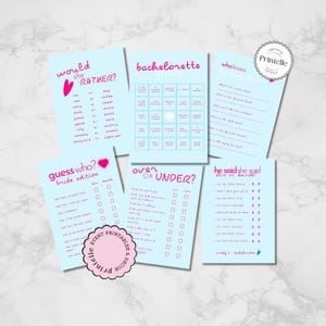 Bach Island Bachelorette Party Challenges Template | Customizable Island Themed Love Bachelorette Party Game Set Villa Game Challenges L4