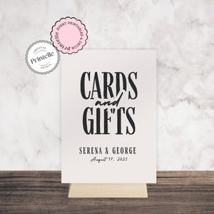 de mariage Cartes et cadeaux | Décoration moderne neutre modifiable pour cartes de mariage | Modèle N1 de signalisation pour cartes postales et cadeaux Vogue