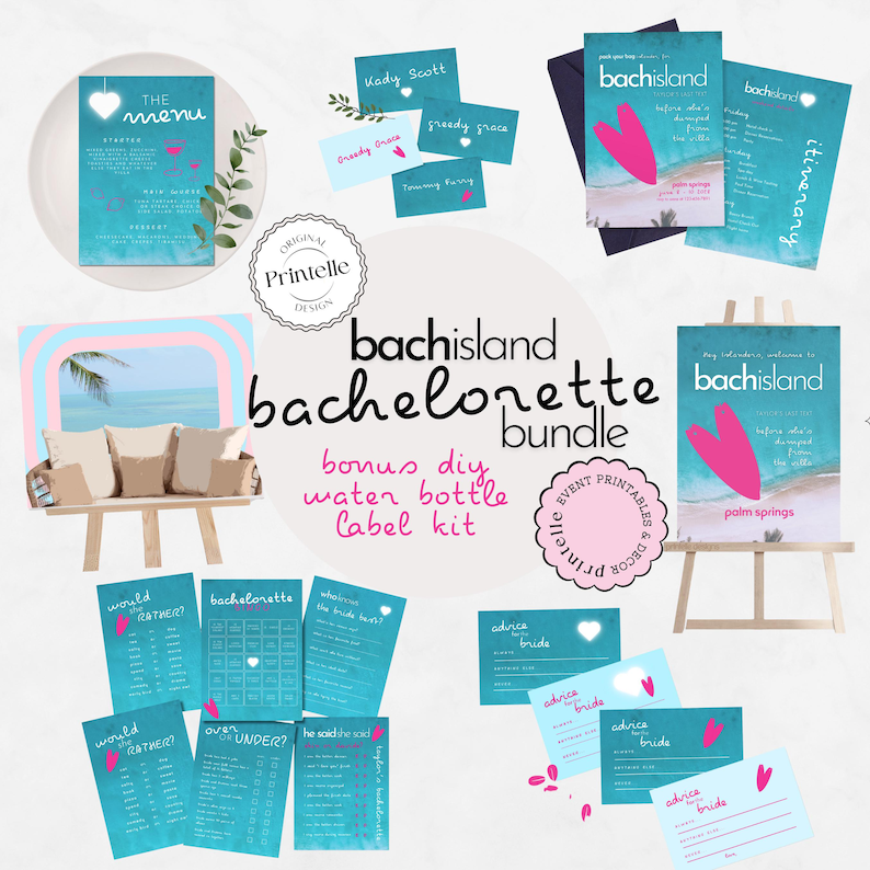 Love Island Bachelorette Party Templates Games, Decor, Itinerary