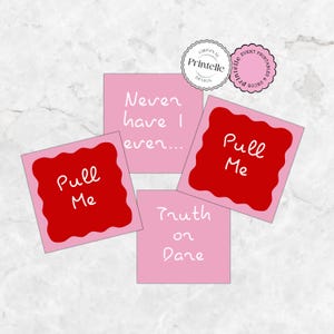 Bachelorette Island Pull Me Cards, Party Card Challenges Template | Customizable Love Island Bachelorette Party Game Cards Villa Games LI