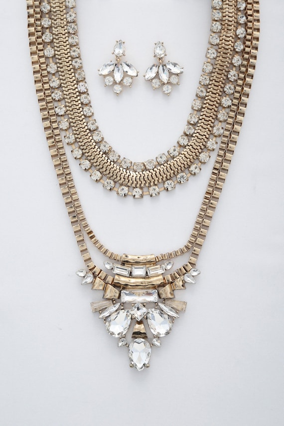 Boho Vintage style statement necklace