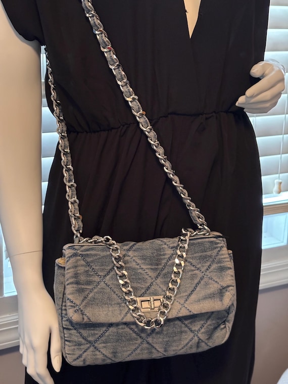 QUILTED CROSSBODY denim   BAG