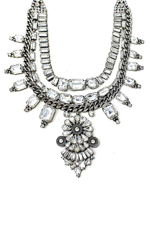 Boho Vintage style statement necklace