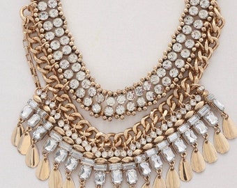 Boho Vintage style statement necklace