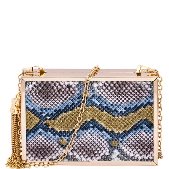 Snake print CROSSBODY BAG