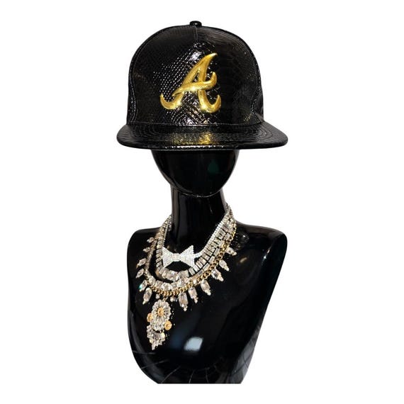 Croc print ATL Atlanta Gold logo hat