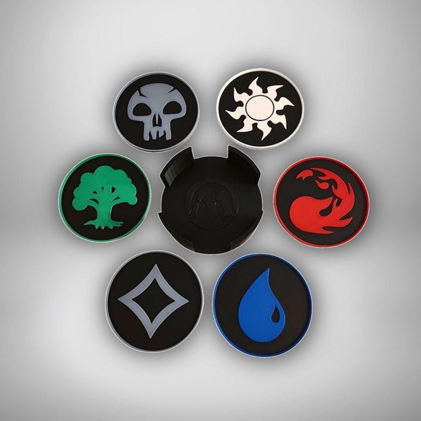 MTG マナシンボル 2セット 未使用 MTG マナシンボル コースターセット - Etsy 日本
