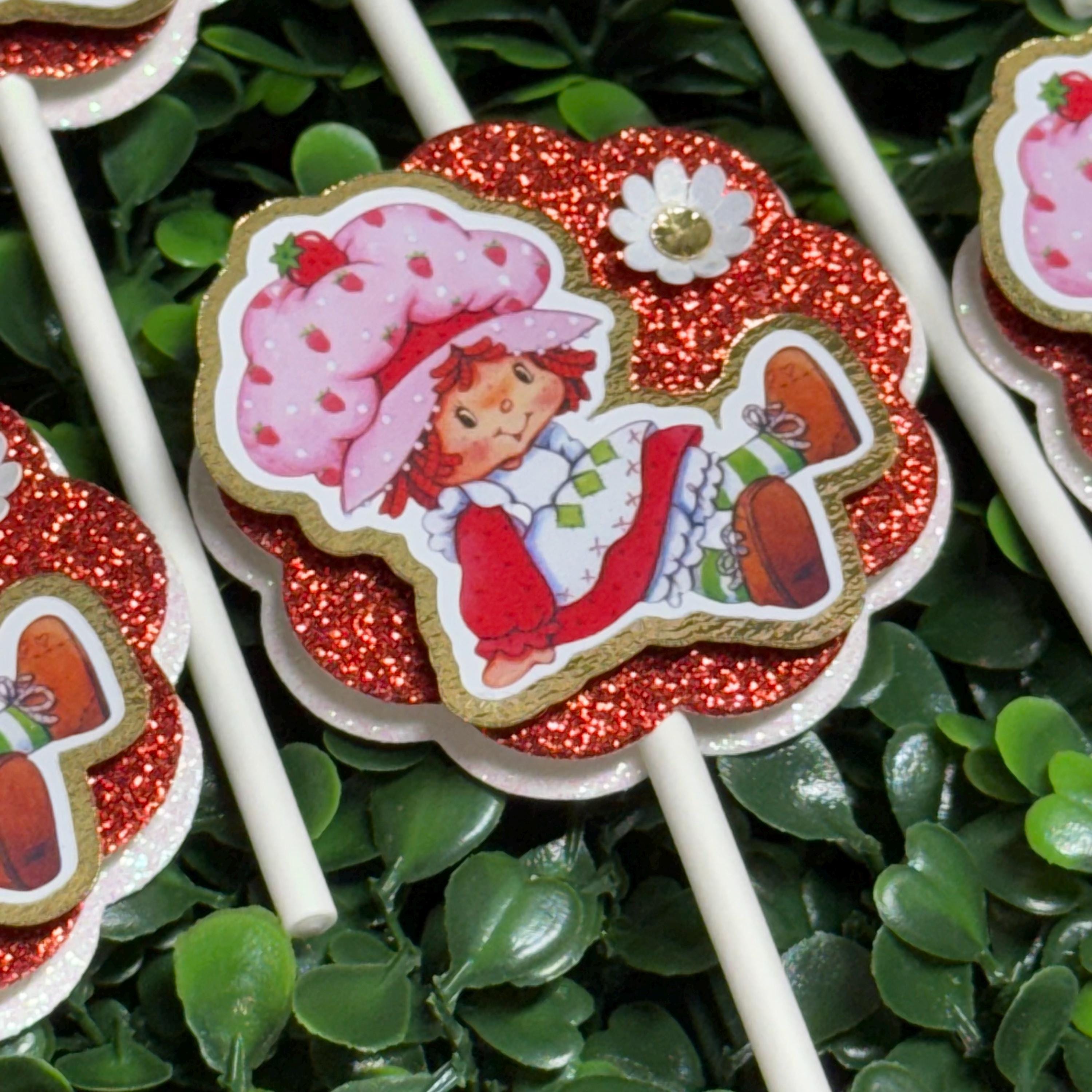 Strawberry Shortcake Cupcake Toppers