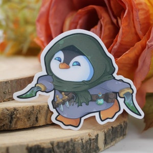 Pinguin Schurke Vinyl Sticker | Kawaii | Süß | Dungeons and Dragons | Pen and Paper