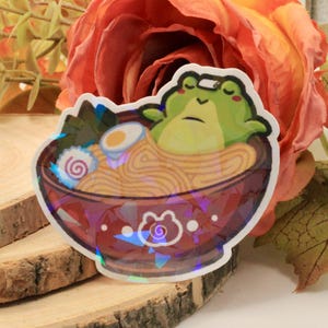 Ramen Frosch Vinyl Sticker | Kawaii | Süß | Japan | Essen