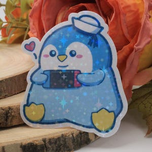 Gaming Pinguin Vinyl Sticker | Kawaii | Süß | Videospiele