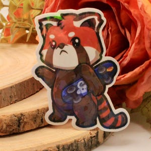 Roter Panda Vinyl Sticker | Kawaii | Süß | Skater