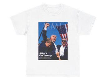 ドナルド・トランプ攻撃Tシャツ2024