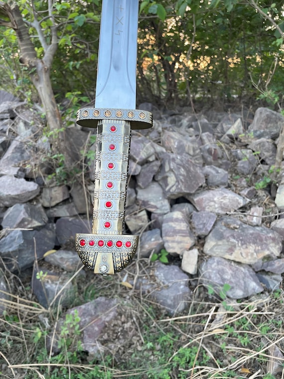 Handmade Ragnar Lothbrok Viking Sword: Forged Carbon Steel, Leather Scabbard