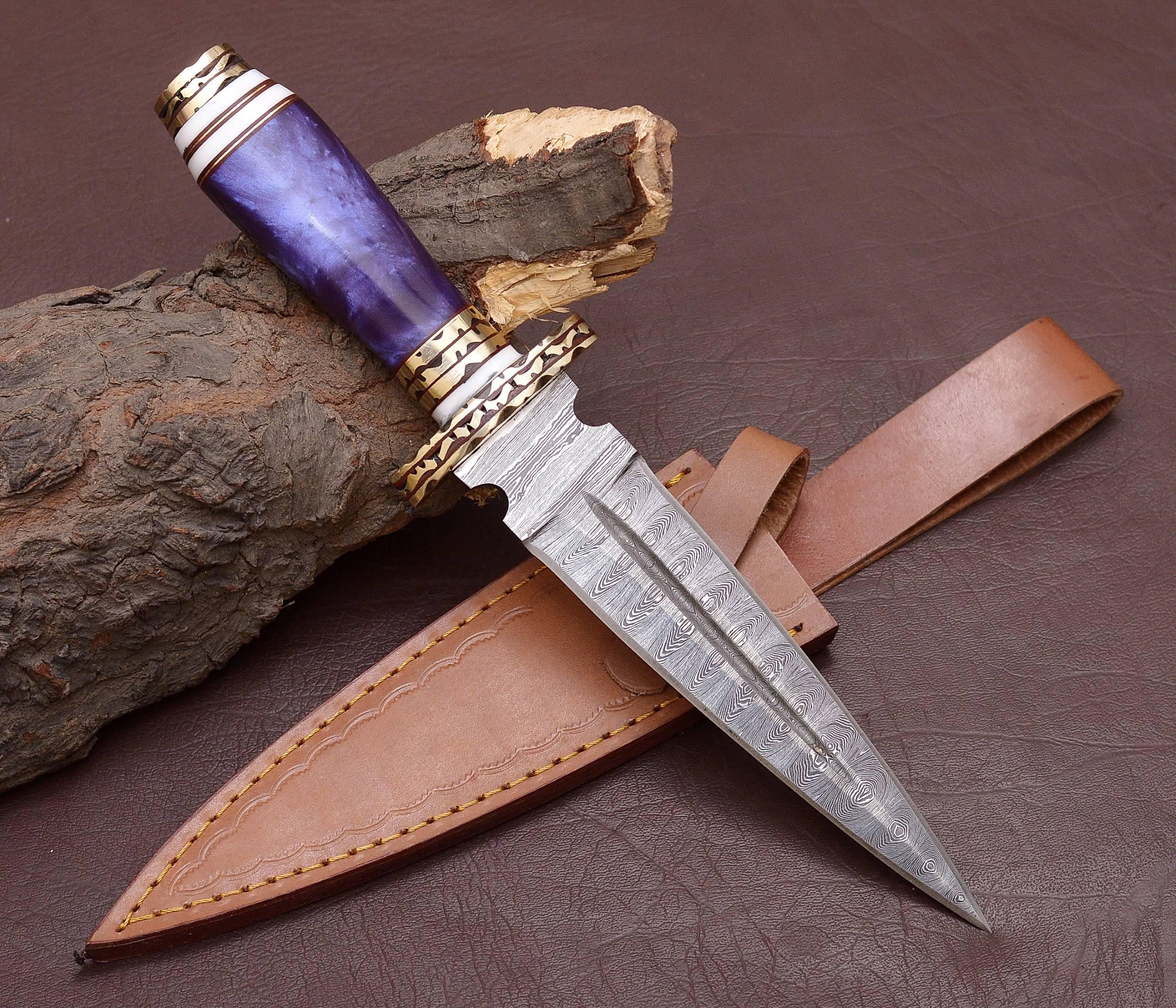 Custom Engraved Athame gifts for anniversary, Forged Damascus Phthalo green DAGGER, Home decor ideas, Birthday gifts for sister girlfriend