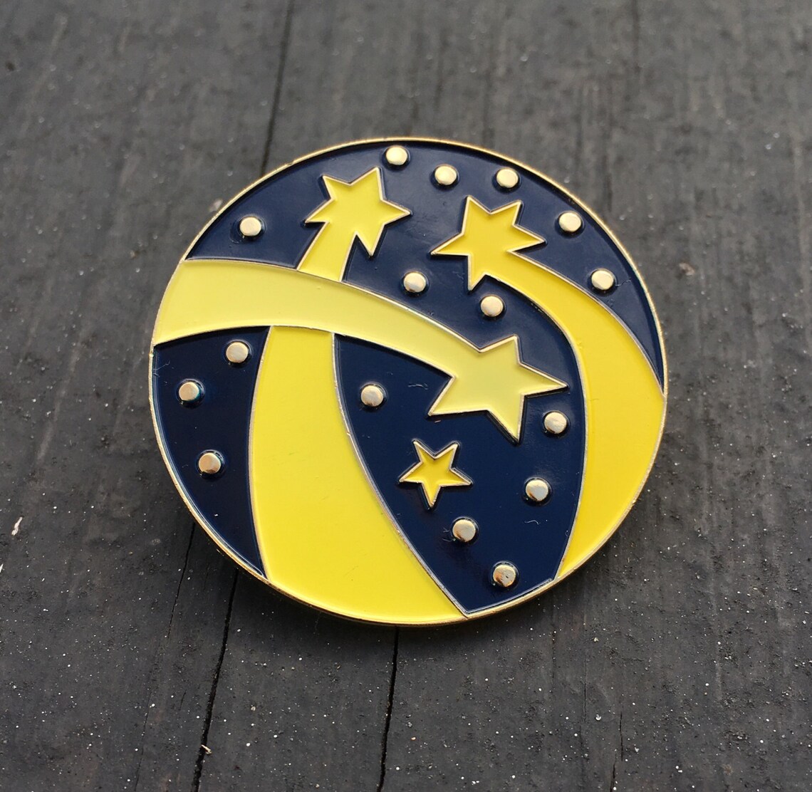Shooting Star Enamel Pin Etsy