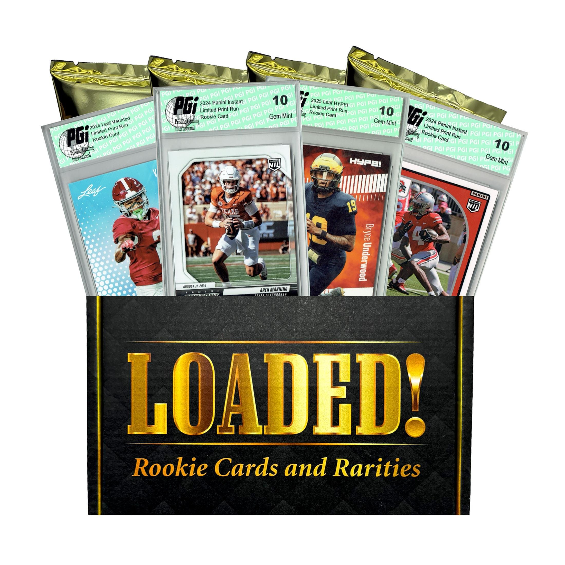 LOADED! PGI 10 College Football NIL Collector's Box - All Rookie Cards -  Etsy