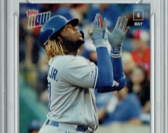 Vladimir Guerrero Jr. 2019 Topps Now #176 1st RBI 2454 Made Rookie Card PGI 10