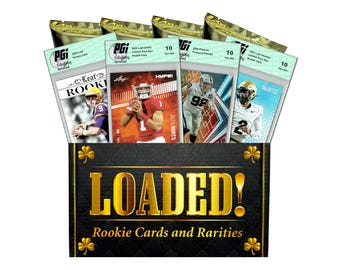 LOADED! Lucky Football Collector's Box: 4 PGI 10 Rookie & Star Cards - Joe Burrow, Jayden Daniels, Josh Allen, Travis Hunter + More