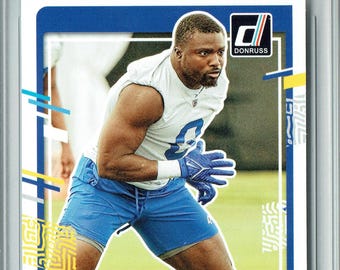 Byron Young 2023 Donruss Football #355 Los Angeles Rams Rookie Card PGI 10