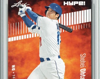 Shohei Ohtani 2023 Leaf HYPE! #135 Only 5000 Made! Rare 1st Dodgers Card PGI 10
