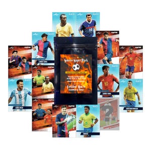 Soccer Superpack IV - Legends & Prospects - Zinedine Zidane, Lamine Yamal, Pele, Lionel Messi, Cristiano Ronaldo ++ 14 Certified Mint Cards
