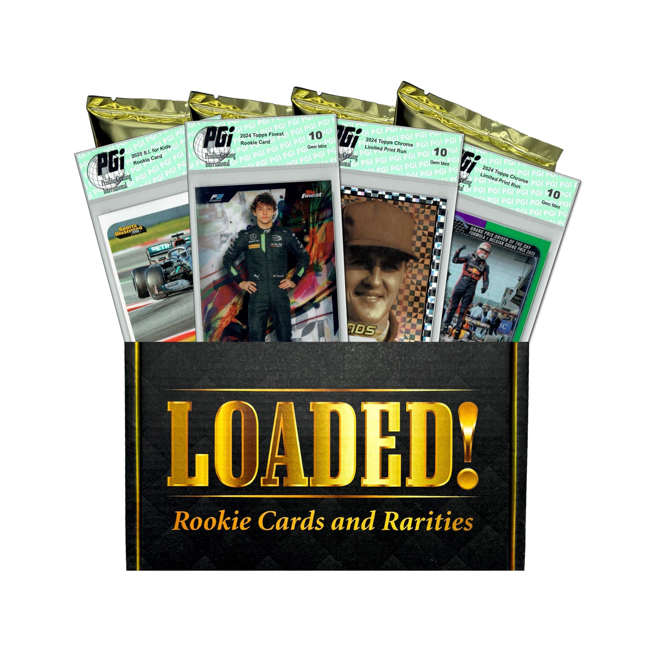 LOADED! PGI 10 Formula 1 F1 Box Rookie & Rarities Max Verstappen, Lewis  Hamilton - Etsy