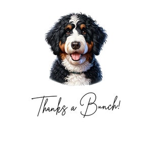 Bernedoodle Dankeskarte