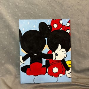 Mickey and Minnie Mouse Painting