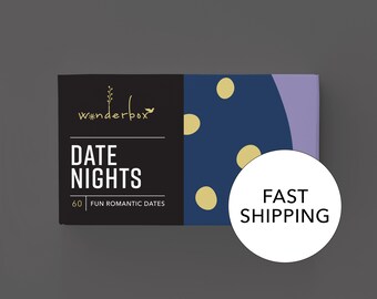 Christmas Gift, Stocking Stuffer, Filler. Him, Her, Husband, Wife, Boyfriend, Girlfriend. Romantic, Couple, Activity. "Date Nights" (WBDAT)
