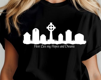 Camiseta Aqui estão minhas esperanças e sonhos