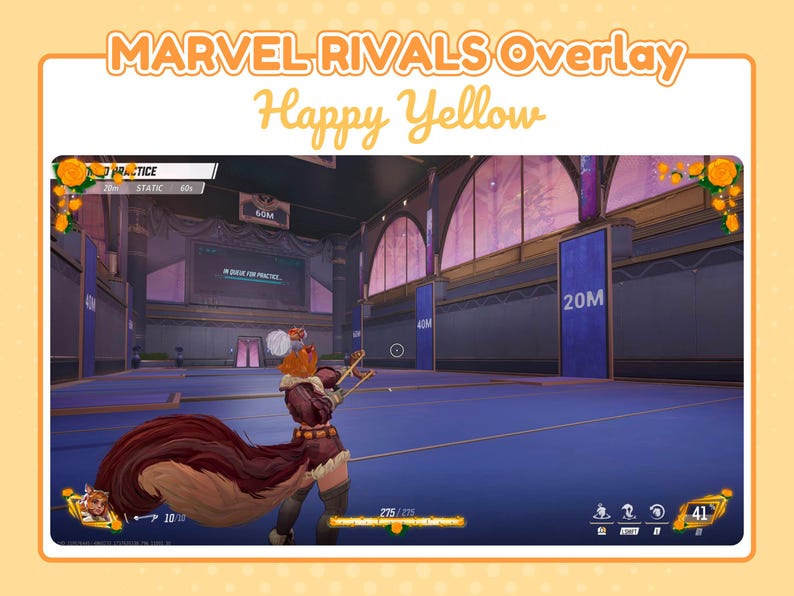 Marvel Rivals Hud Layout Happy Yellow Marvel Rivals HUD Overlay for OBS, Streamlabs & Twitch - Etsy