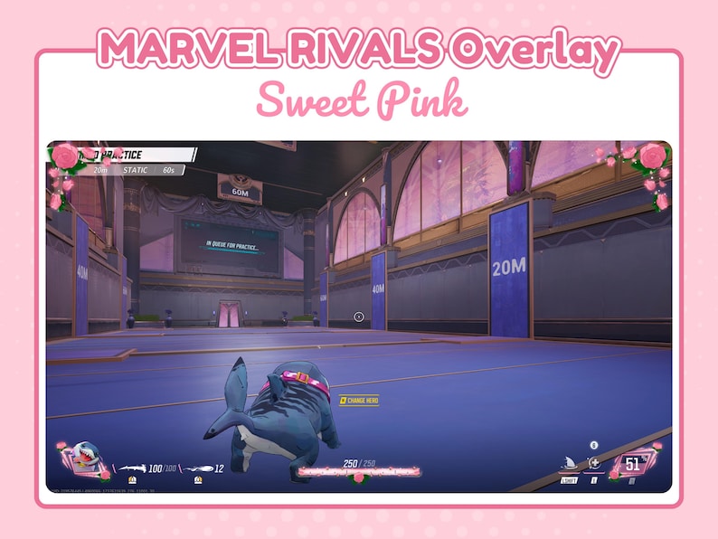 Marvel Rivals Hud Layout Sweet Pink Marvel Rivals HUD Overlay for OBS, Streamlabs & Twitch - Etsy