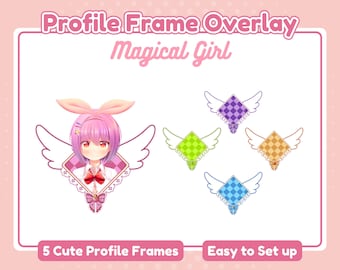 静的魔法少女フレームセット：プロフィールフレームオーバーレイ（デジタルダウンロード版）