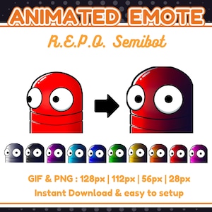 R.E.P.O. animated emote | chibi emotes | R.E.P.O. emote | Animated Emotes Pack for Youtube, Discord, Kick
