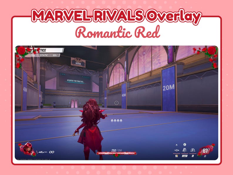 Marvel Rivals Hud Layout Romantic Red Marvel Rivals HUD Overlay for OBS, Streamlabs & Twitch - Etsy