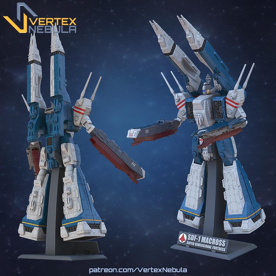 STF-1 Starcross (1/3000 Scale) Robot Mode (STL Digital Files) - Etsy