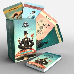 Dark Tea Society Tarot Deck: Surrealismus, RiderWaite-Stil